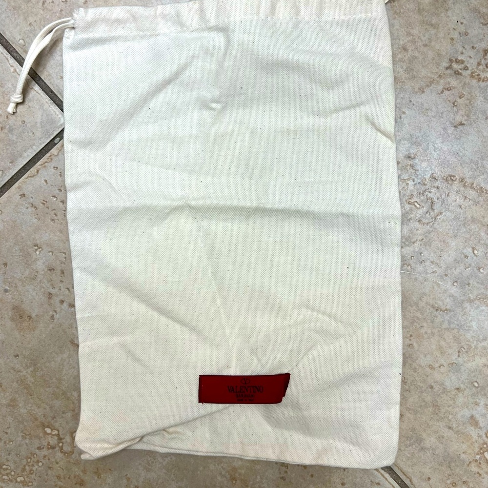Valentino canvas dust bag authentic